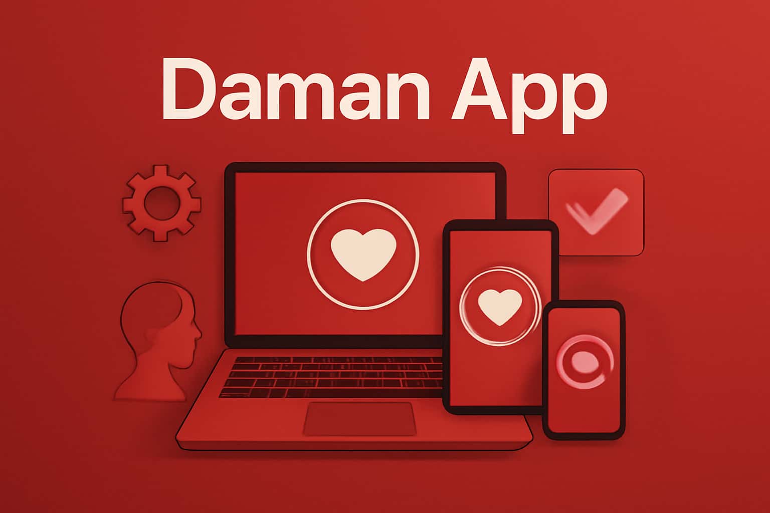 Informative scene depicting compatibility requirements for Daman App.
