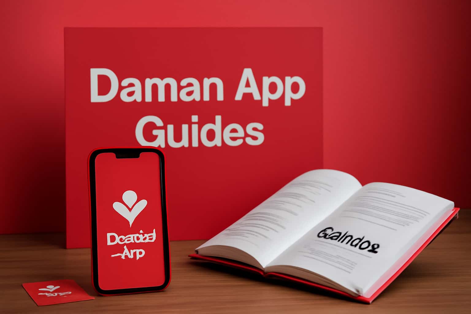 An illustration representing Daman App Guides with tech elements.