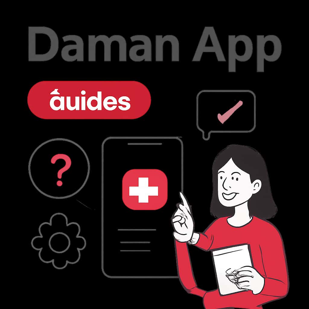 Illustration depicting Daman App Guides.
