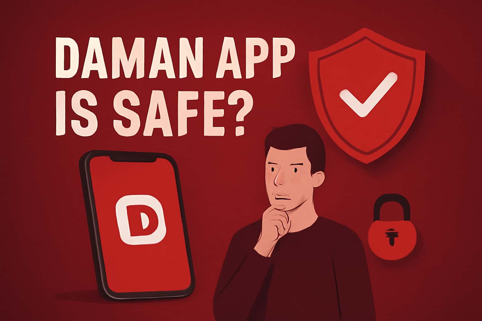 Informative scene about the safety features of Daman App.