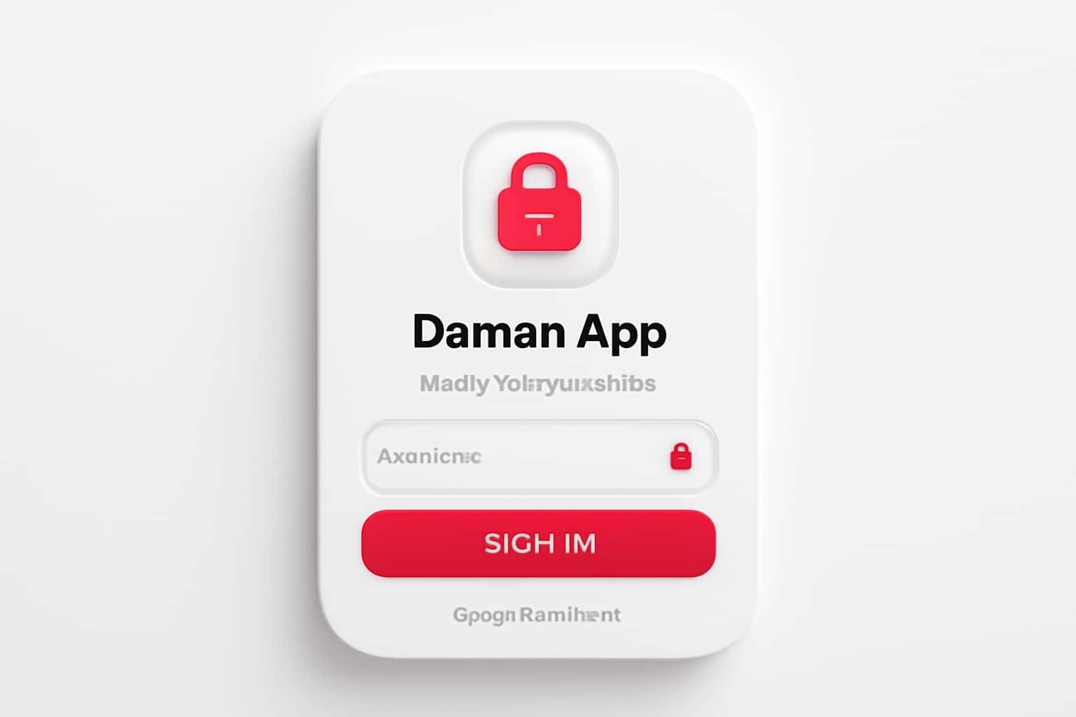 Daman App User Authentication Interface
